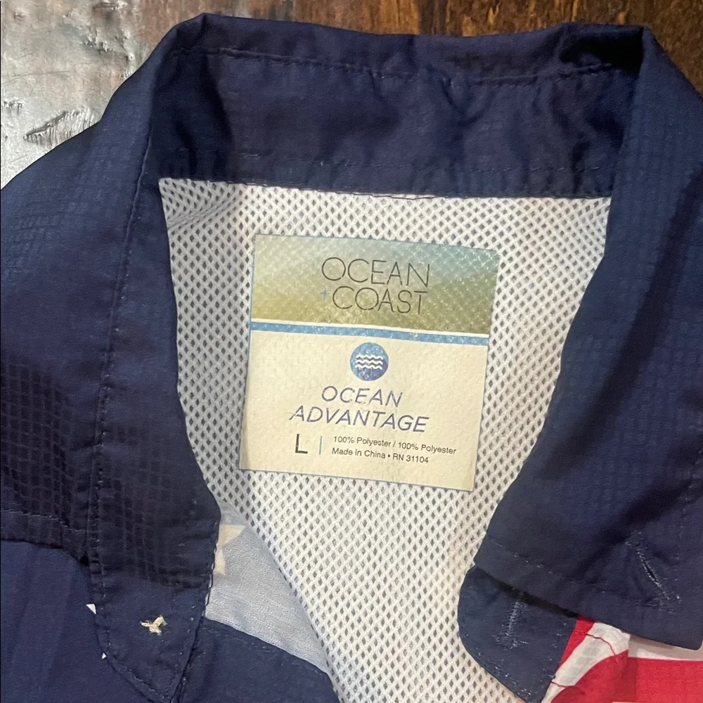 Patriotic Stars and Stripes Youth Fishing Shirt - Picture 2 of 3